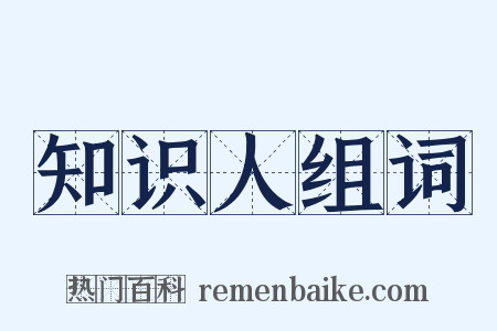 知识人组词是什么意思的图片